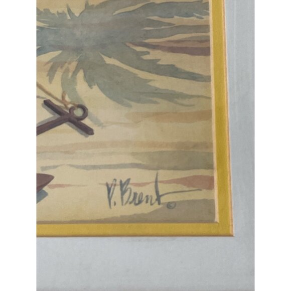 “Sailboats by the Shore” Framed Coastal Art Print by Paul Brent – 20x26 - Picture 2 of 4